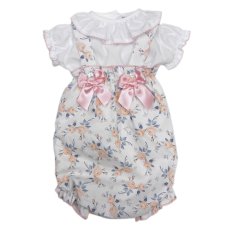 PQ210- Apricot: Baby Girls Luxury 2 Piece Outfit (0-12 Months)